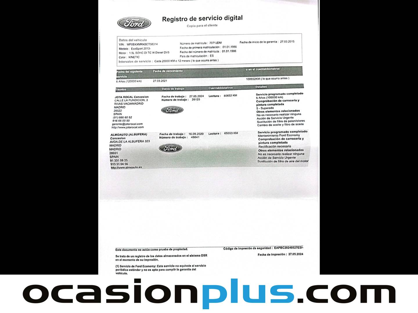 Foto Ford EcoSport Ford EcoSport 1.5 TDCi Titanium (91 CV)