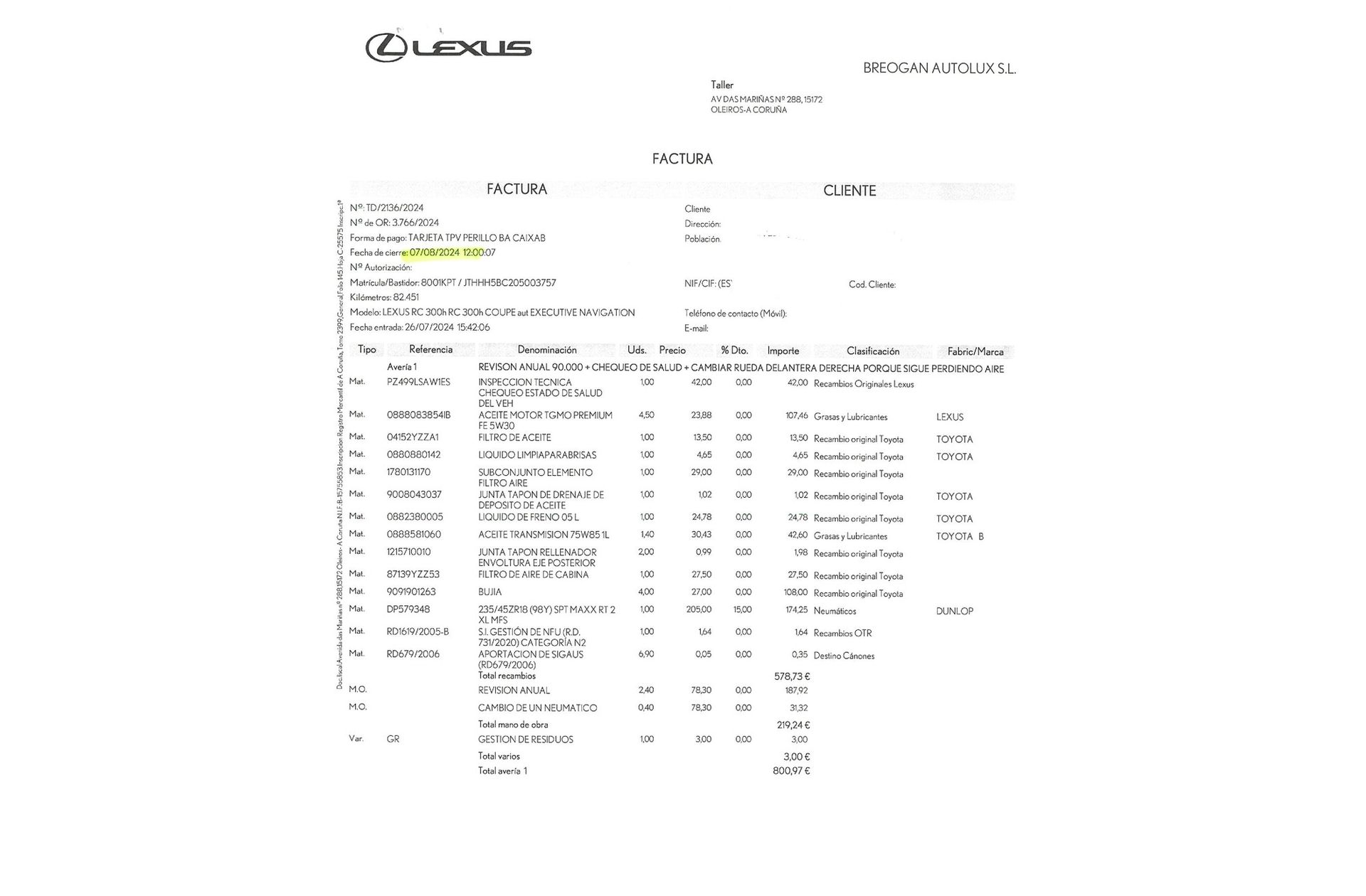 Lexus RC 300h Executive Navi Nedc - foto 28