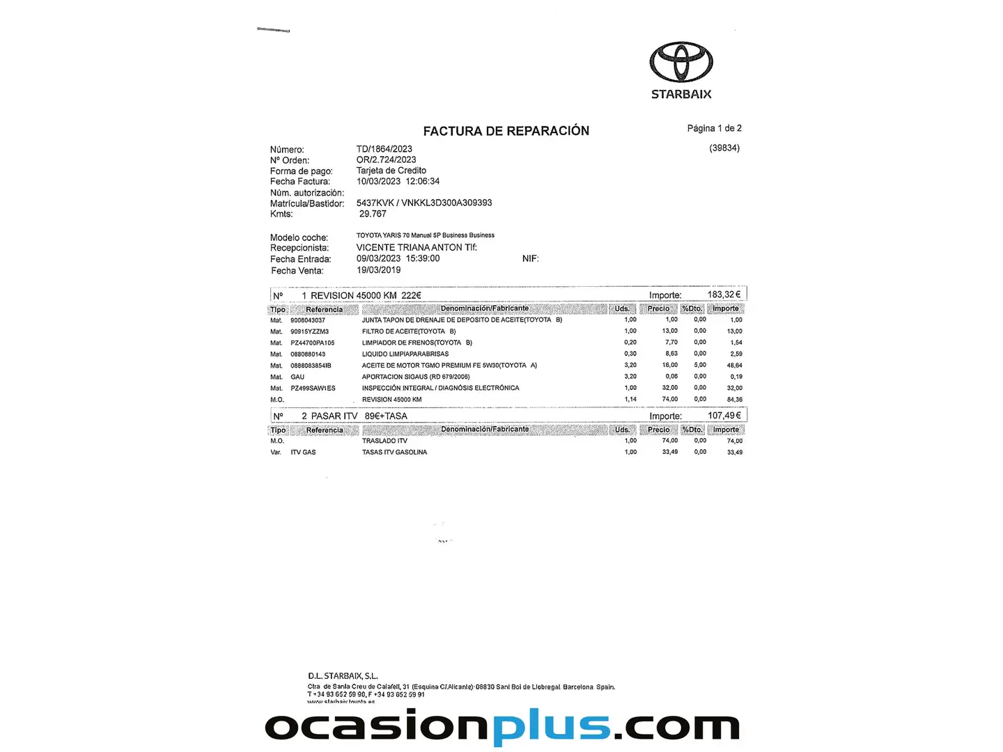 Foto Toyota Yaris Toyota Yaris 1.0 70 Business (69 CV)