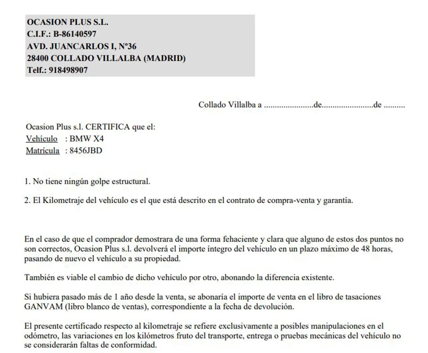 Certificado