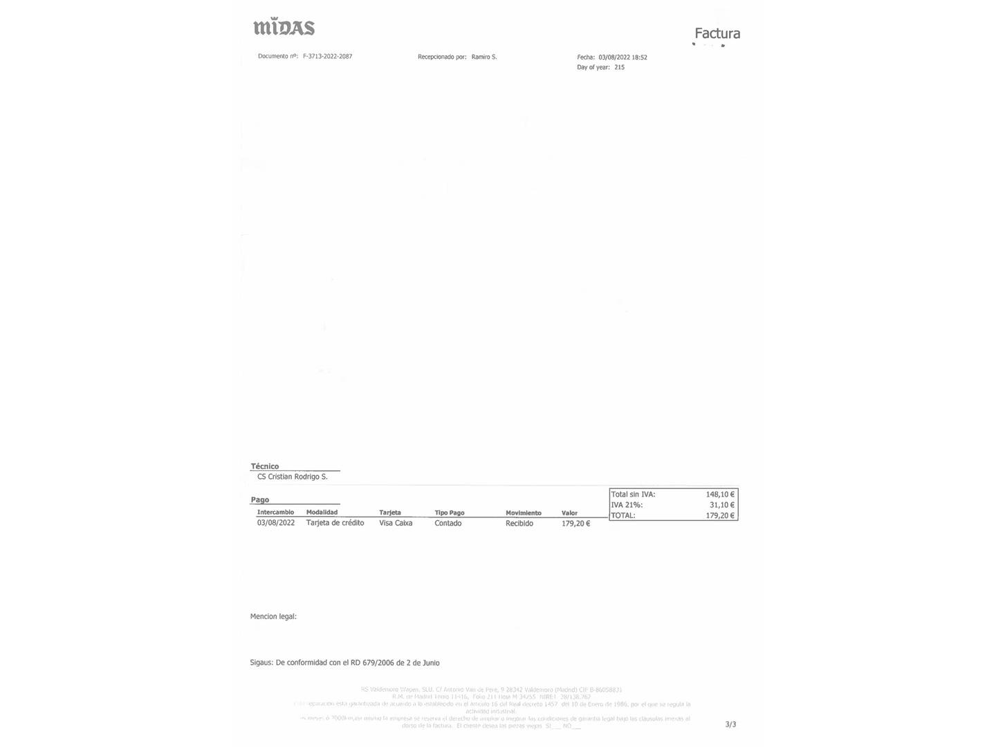 Foto del mantenimiento del Citroën C3 Citroën C3 PureTech 82 Feel (83 CV)