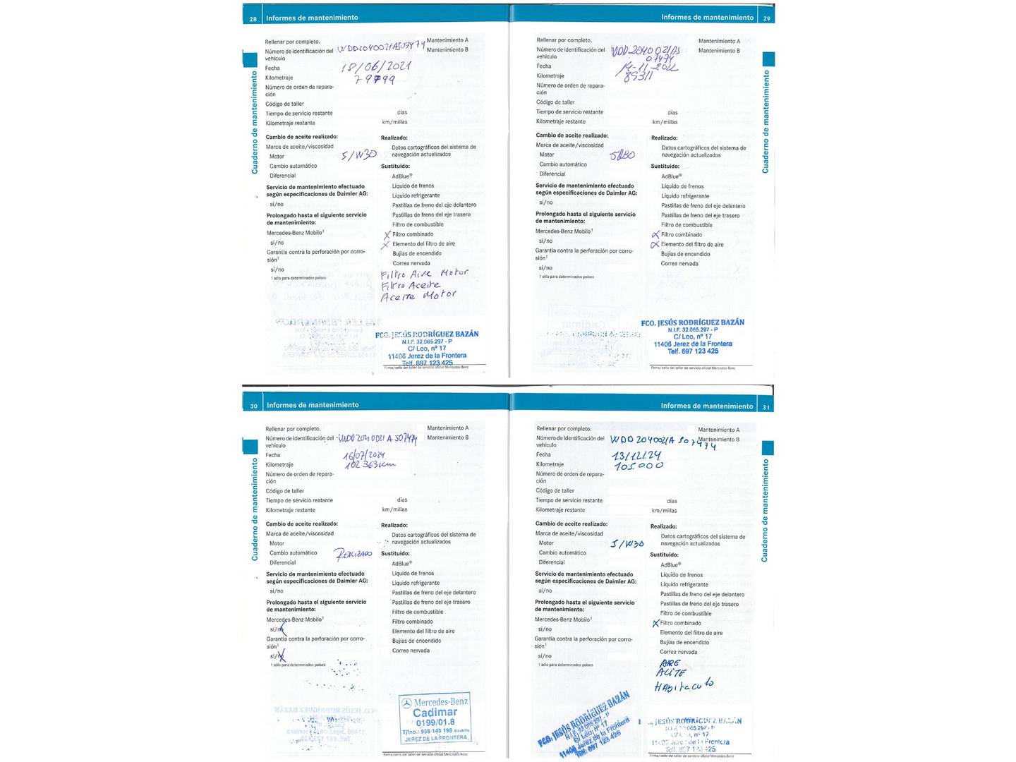 Foto del mantenimiento del Mercedes Clase C Mercedes Clase C C 220 CDI Blue Efficiency Edition Avantgarde (170 CV)