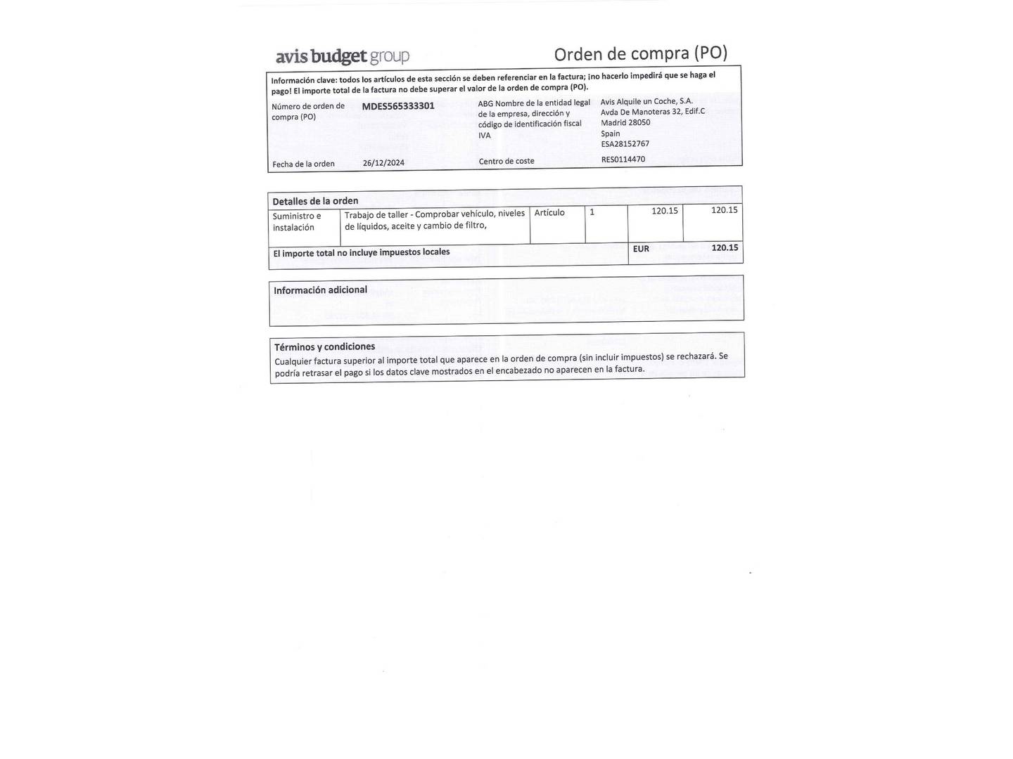 Foto del certificado del Citroën C3 Citroën C3 PureTech 83 Plus (83 CV)