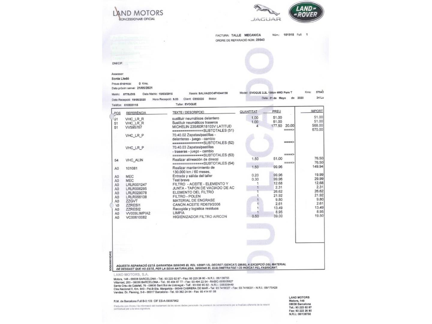 Foto Land Rover Range Rover Evoque Land Rover Range Rover Evoque 2.2L TD4 Pure Tech 4x4  (150 CV)