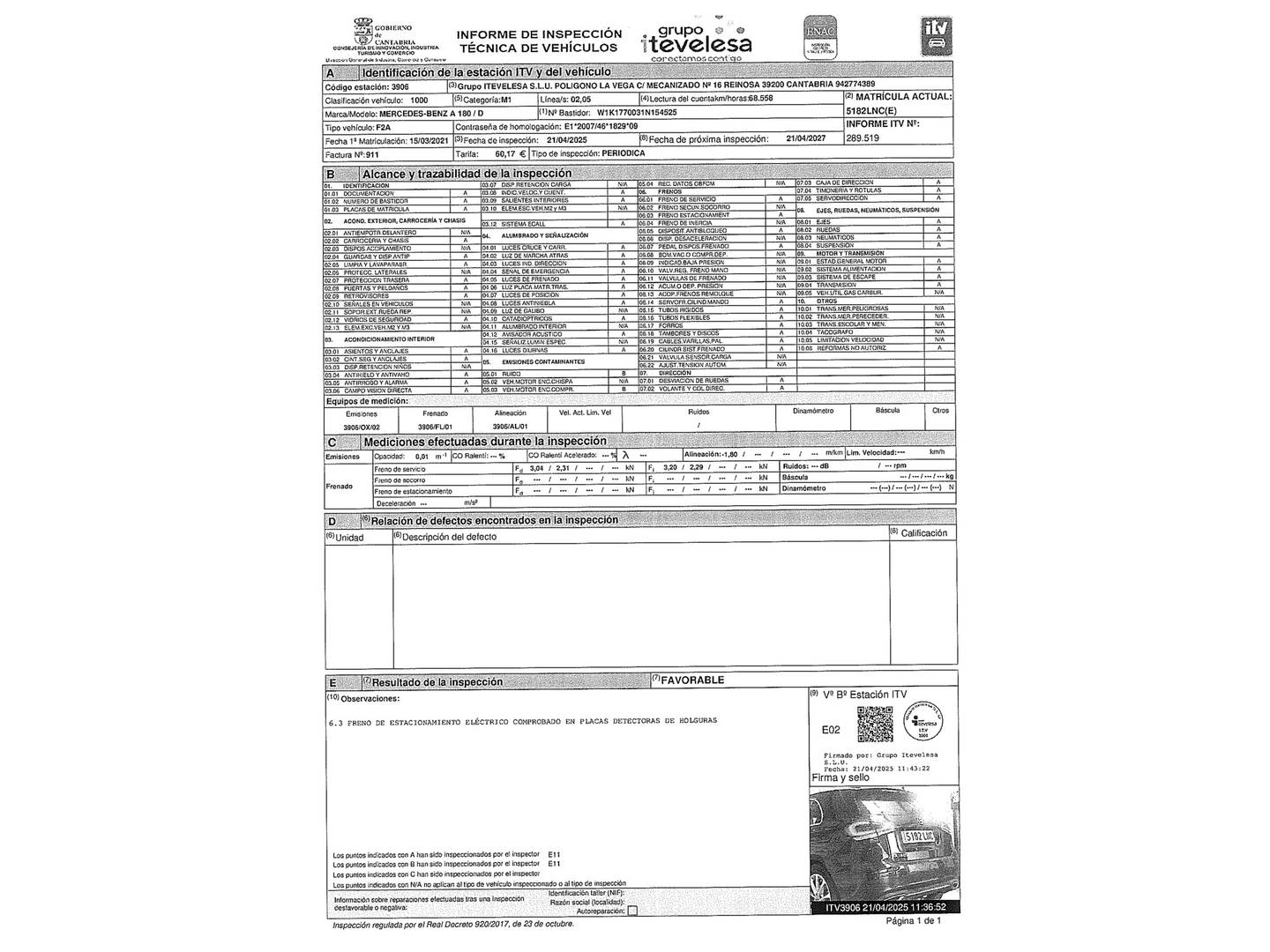 Mercedes Clase A Mercedes Clase A 180 d (116 CV) de segunda mano