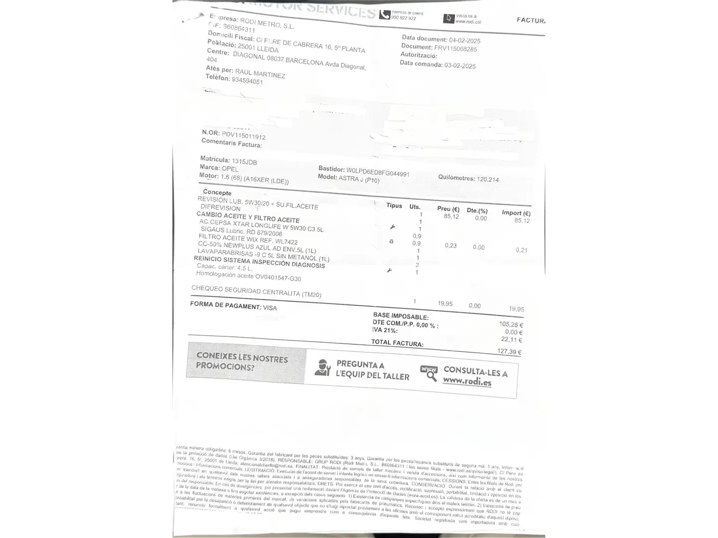 Foto Opel Astra Opel Astra 1.6 Selective 85 kW (115 CV)