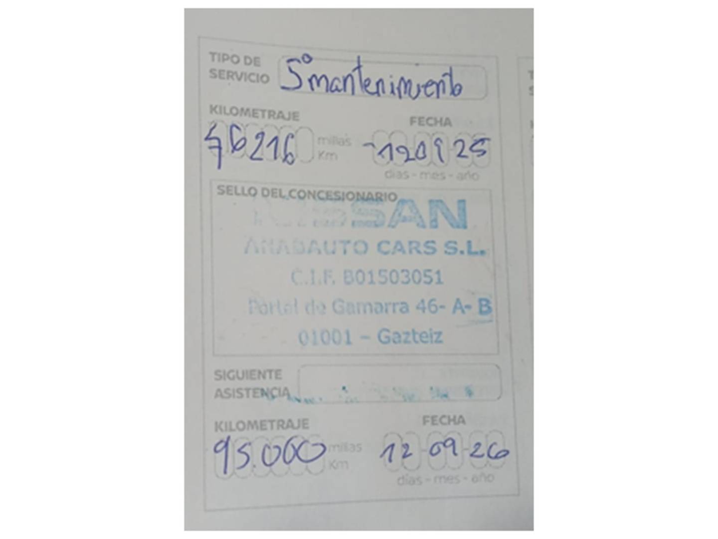 Foto del mantenimiento del Nissan QASHQAI Nissan Qashqai E-POWER Tekna Auto (190 CV)