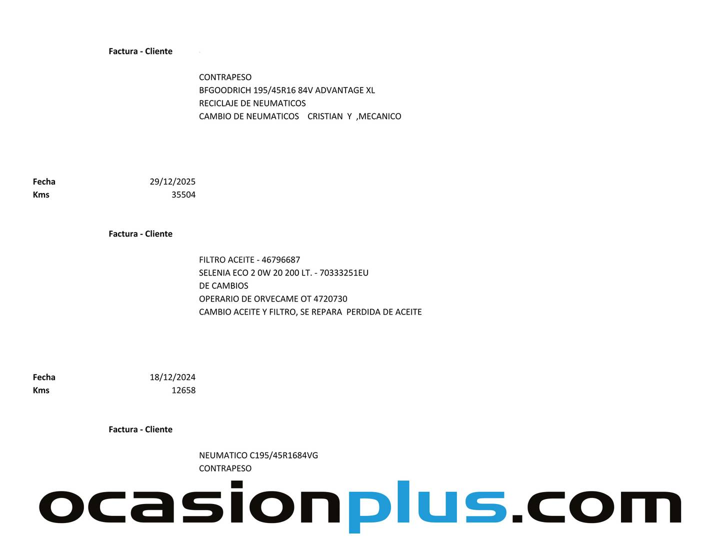 Foto del mantenimiento del Fiat 500 Fiat 500 1.0 Hybrid Dolcevita (70 CV)