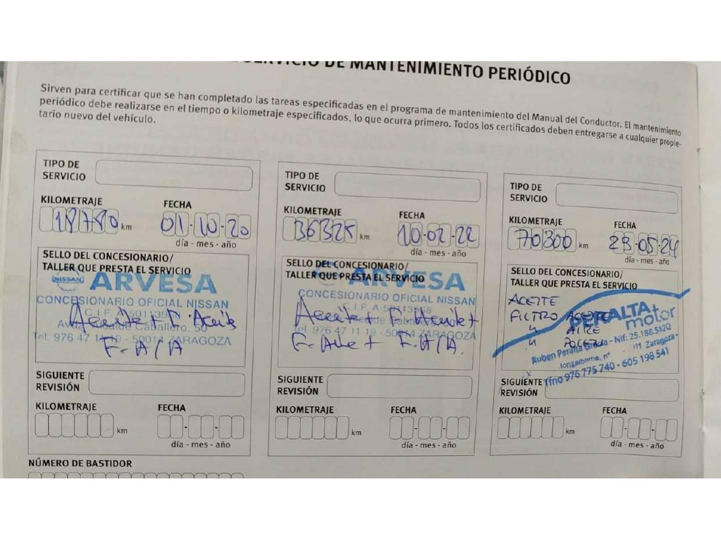 Foto del mantenimiento del Nissan Micra Nissan Micra IG-T 100 Acenta (100 CV)