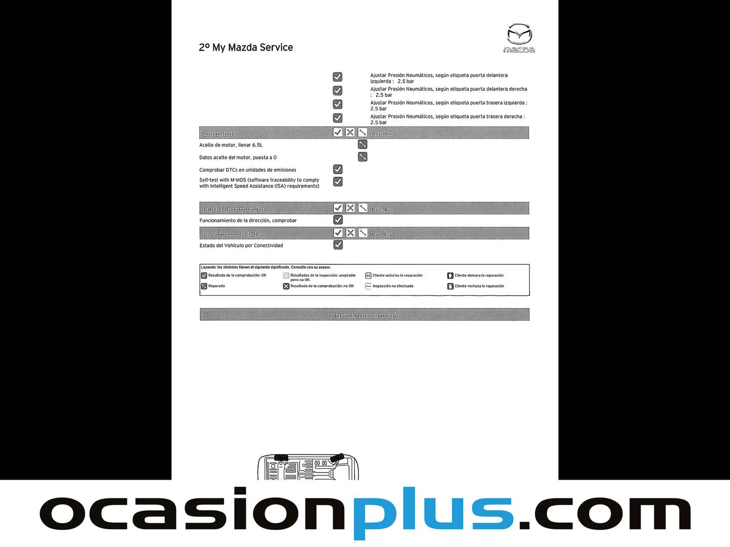 Foto del mantenimiento del Mazda CX-80 Mazda CX-80 e-SKYACTIV D MHEV Exclusive-Line Plus (254 CV) 7 Plazas