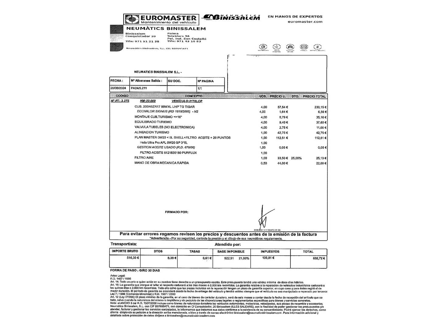 Foto del mantenimiento del Opel Corsa Opel Corsa 1.2 Turbo XHL Elegance (100 CV)