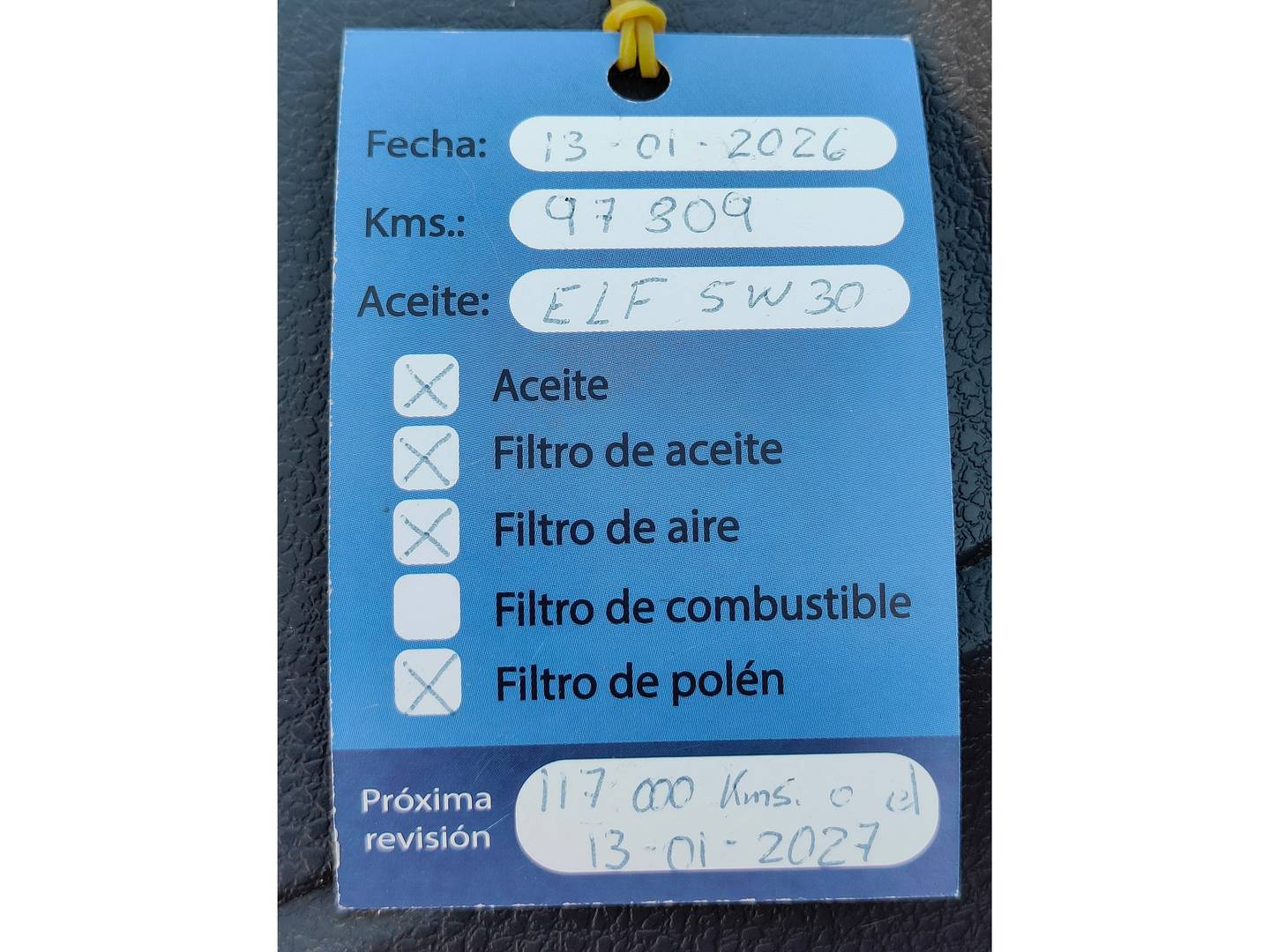 Foto del mantenimiento del Dacia Dokker Dacia Dokker Ambiance dCi (90 CV)