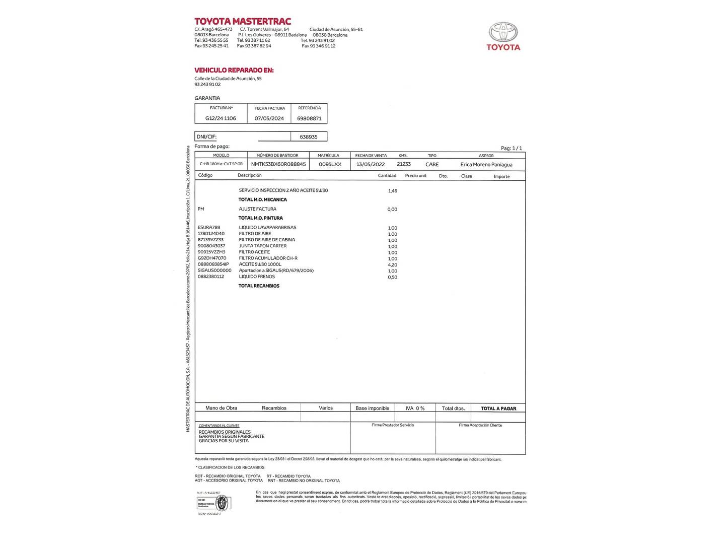 Foto Toyota C-HR Toyota C-HR 180H GR Sport  (184 CV)