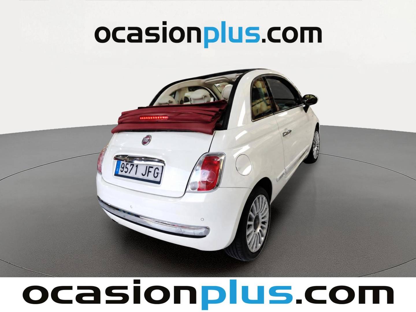 Foto trasera Fiat 500 Fiat 500C 1.2 8v Cabrio Lounge (69 CV) derecha