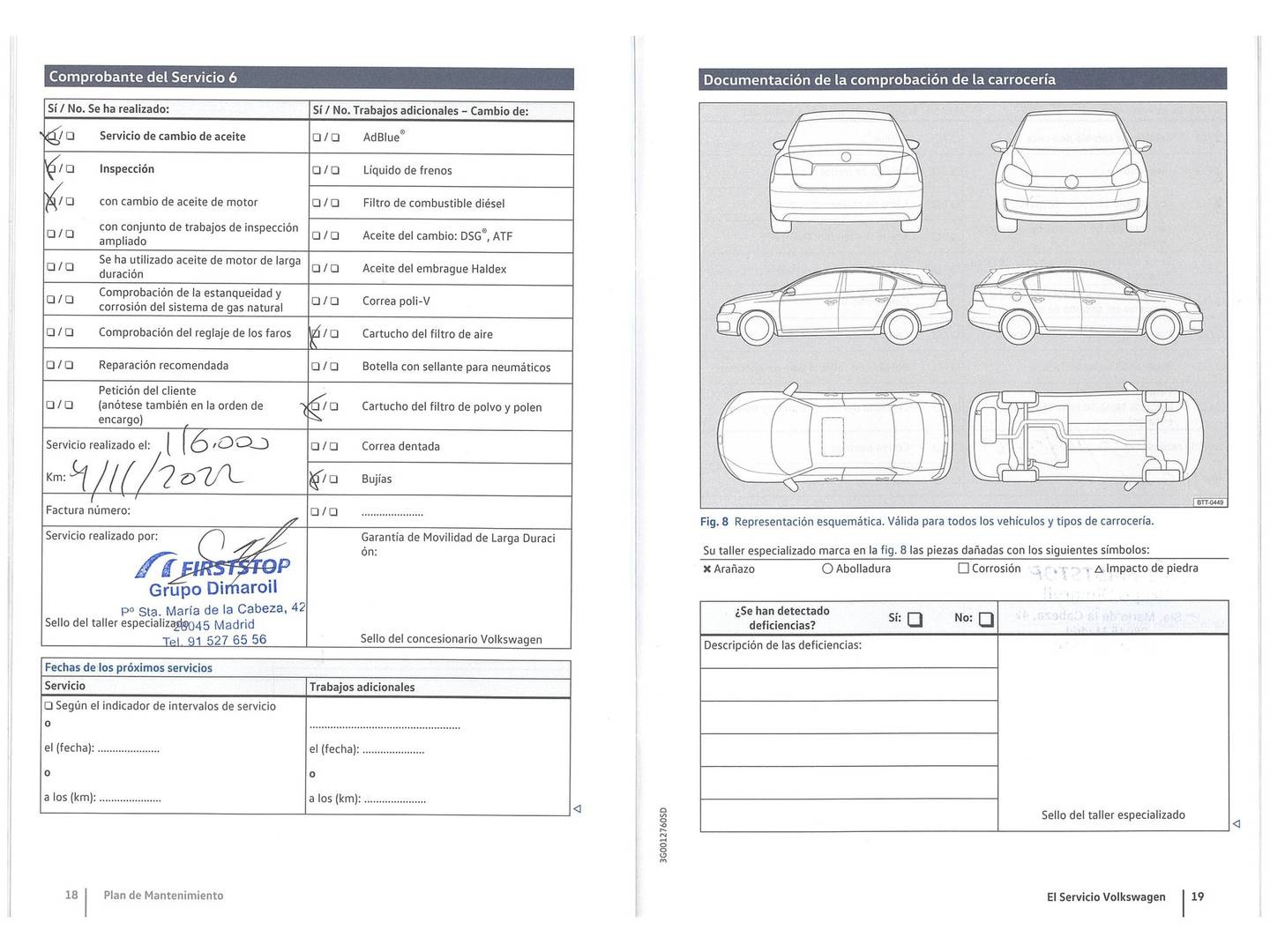 Foto del mantenimiento del Volkswagen Passat Volkswagen Passat 1.4 TSI BMT ACT (150 CV)