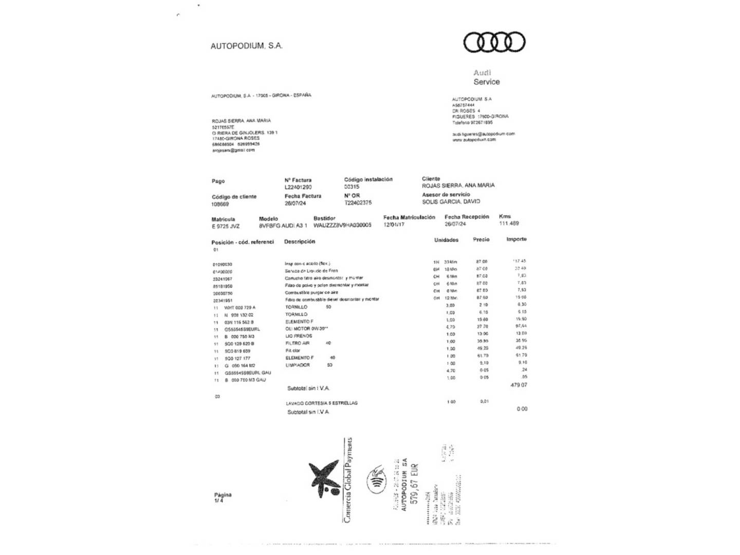 Foto Audi A3 Audi A3 Sportback sport edition 1.6 TDI 110 CV) S tronic