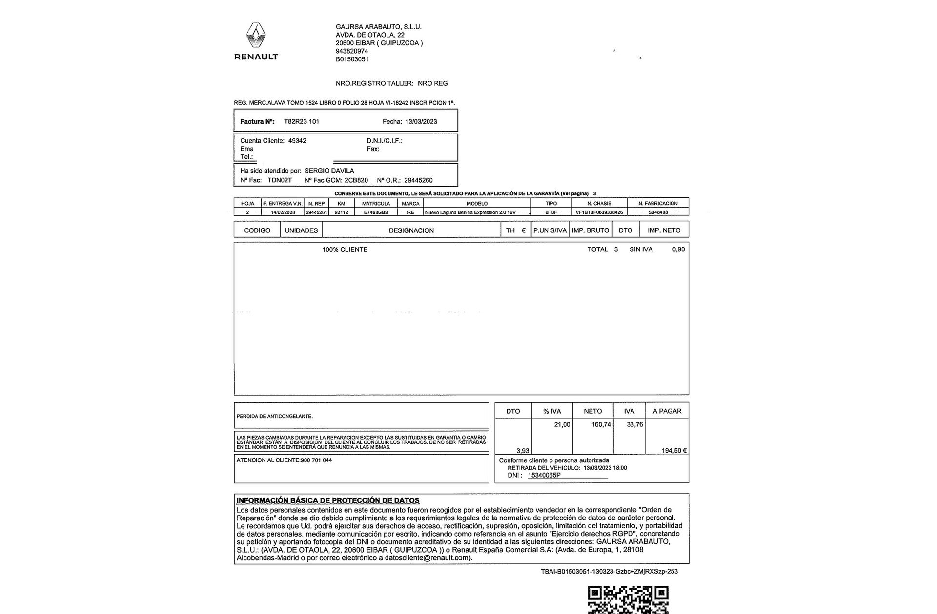 Renault Laguna 2.0 16v Expression - foto 28