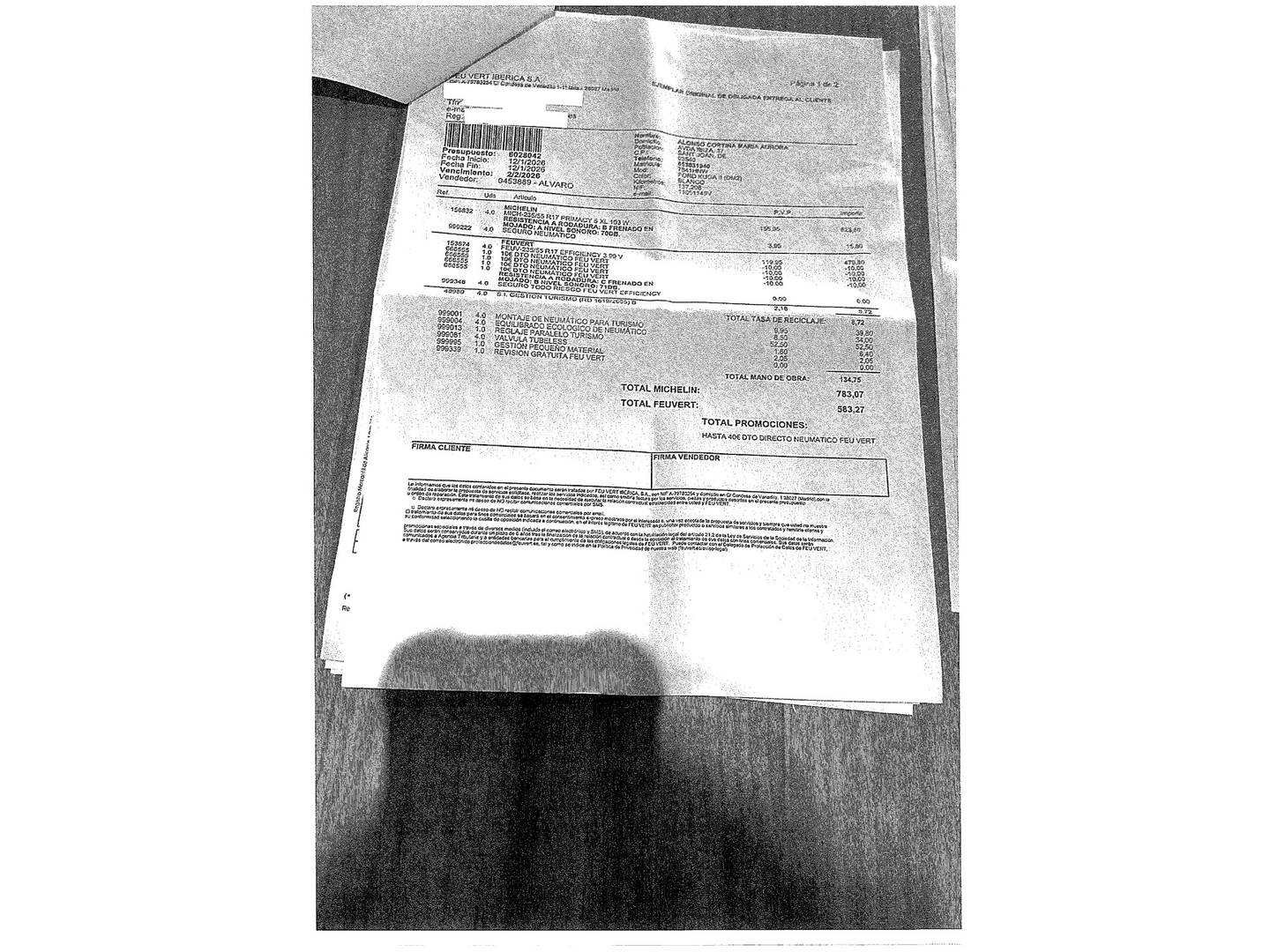 Foto del mantenimiento del Ford Kuga Ford Kuga 2.0 TDCI Titanium 4x4 Powershift (163 CV)