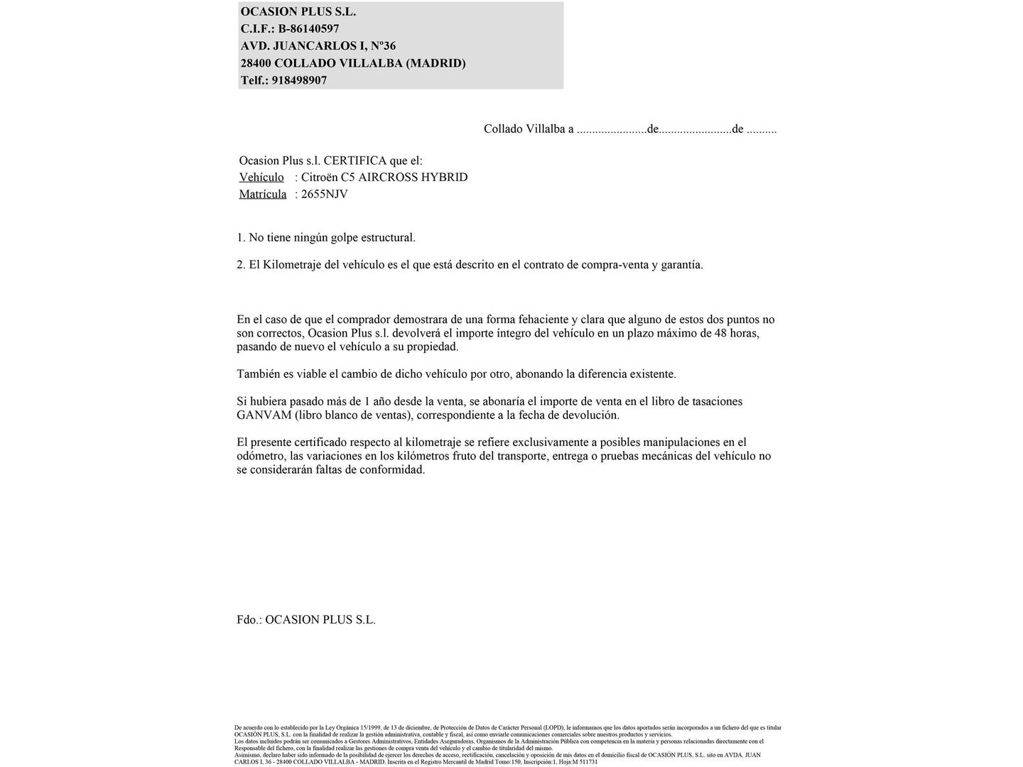 Foto Citroën C5 Aircross Hybrid Citroen C5 Aircross Hybrid 225 Feel Pack e-EAT8 (225 CV)