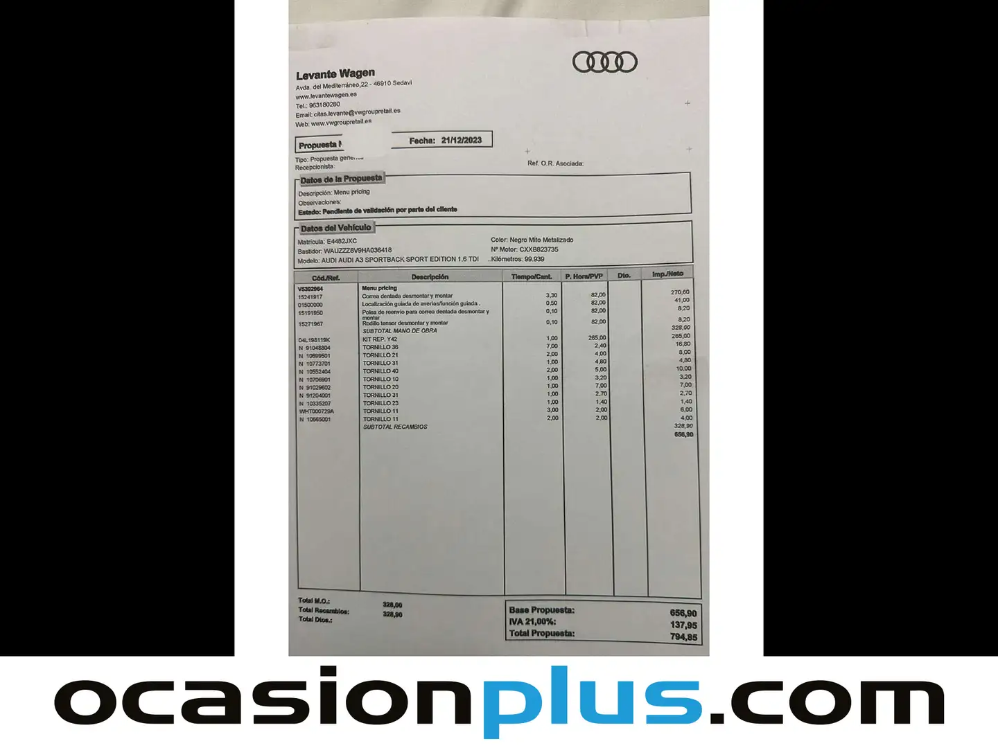 Foto Audi A3 Audi A3 Sportback sport edition 1.6 TDI (110 CV) S tronic