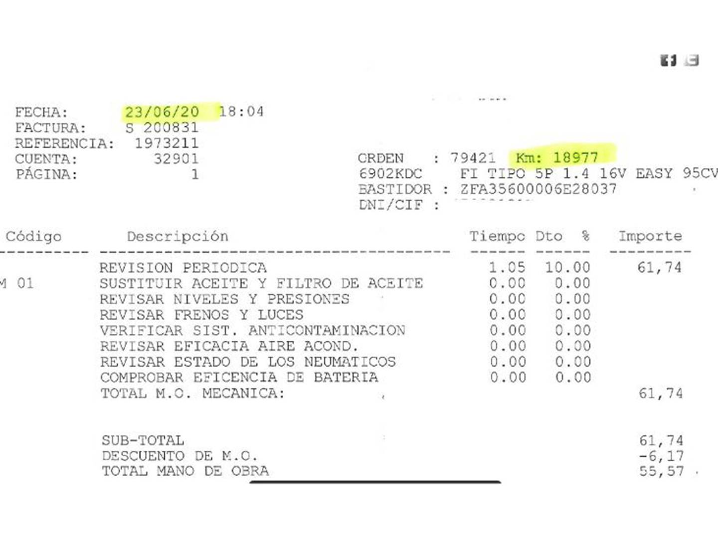 Foto Fiat Tipo Fiat Tipo 1.4 Easy (95 CV)