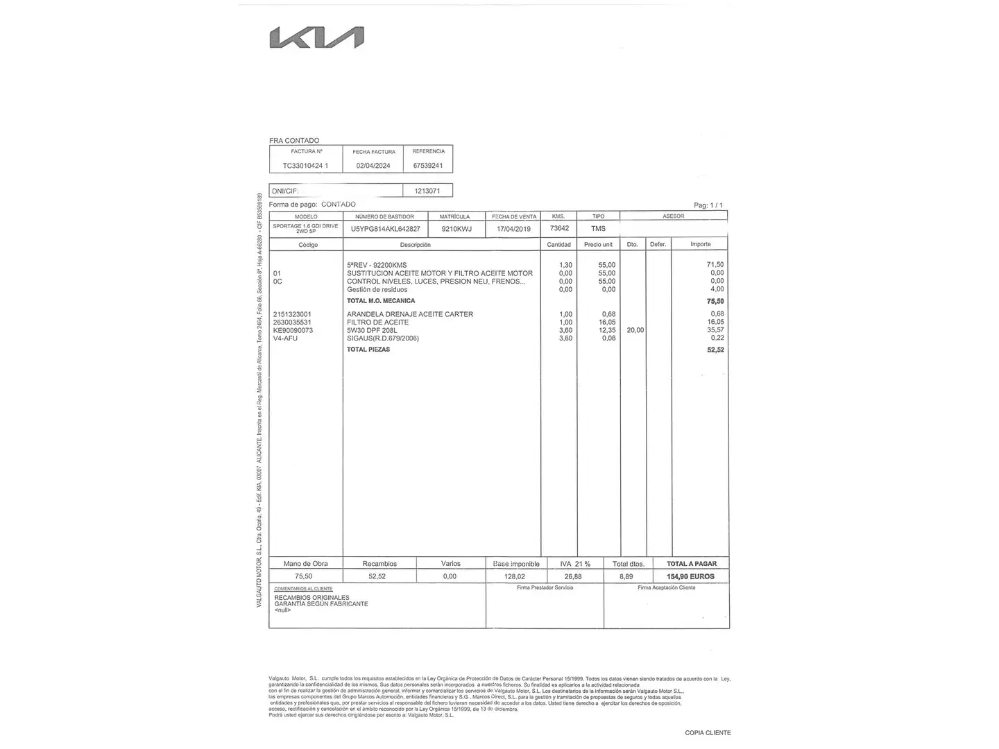 Foto KIA Sportage Kia Sportage 1.6 GDi Concept (Pack Style) 4x2  (132 CV)