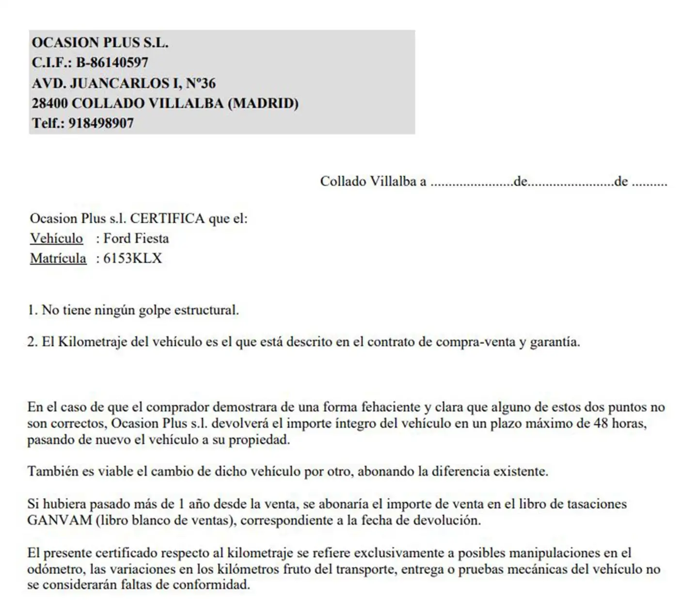 Certificado