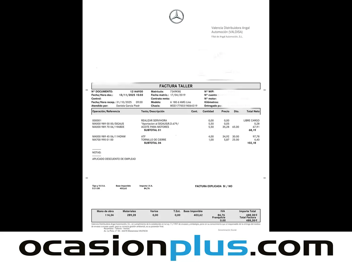 Foto Mercedes Clase A Mercedes-Benz Clase A 180 d (116 CV) PACK AMG