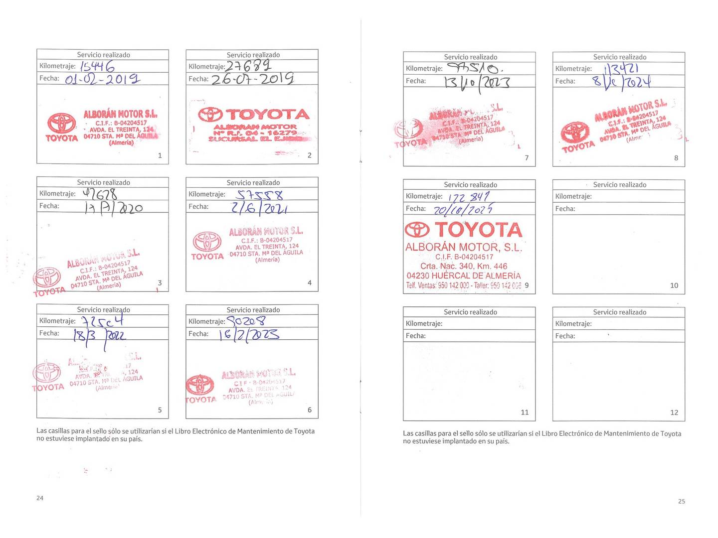 Foto del mantenimiento del Toyota Rav4 Toyota Rav4 2.5l hybrid Advance Pack Drive 2WD (197 CV)