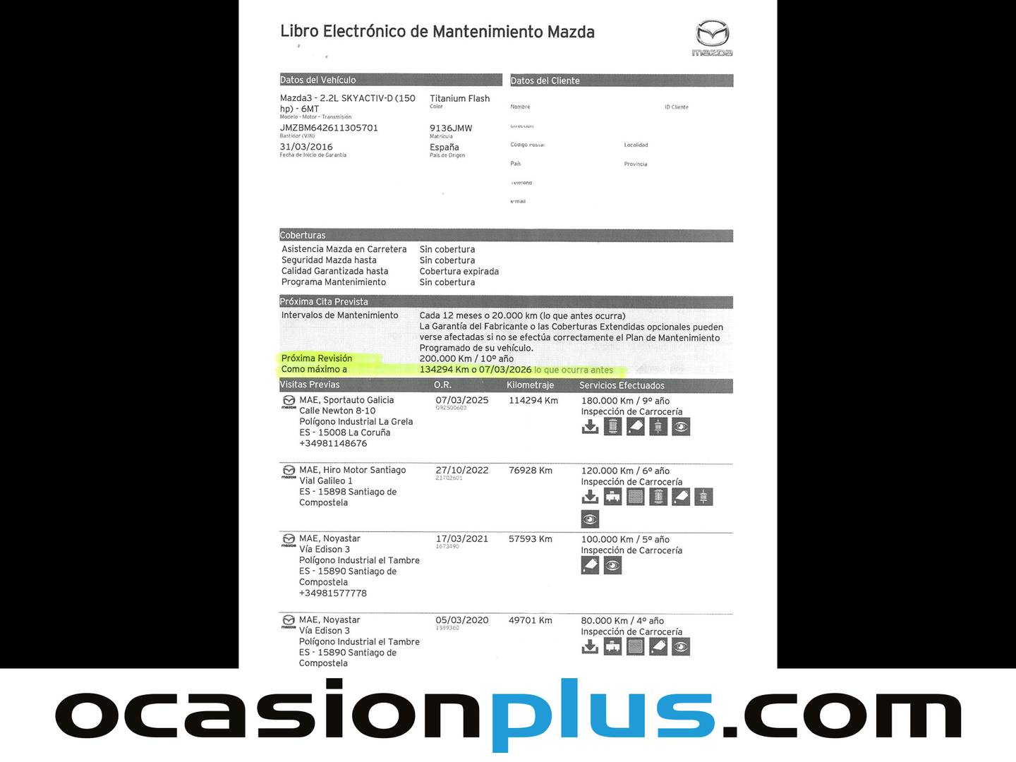 Foto Mazda Mazda3 Mazda Mazda 3 2.2 DE Luxury (150 CV)