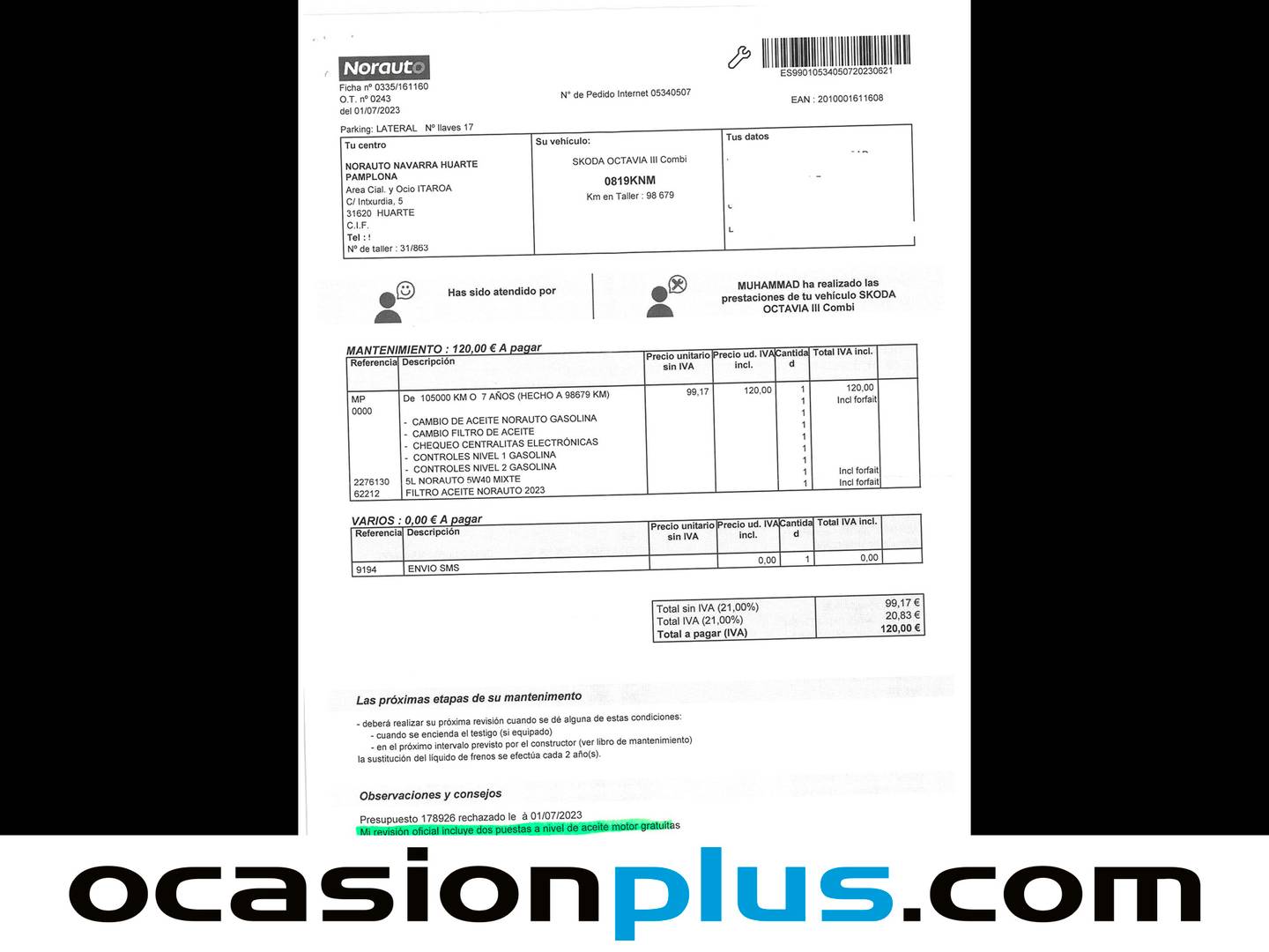 Foto Skoda Octavia Skoda Octavia 1.4 TSI Like  (150 CV)