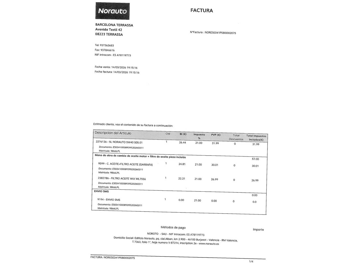 Foto del mantenimiento del BMW Serie 2 BMW Serie 2 216d Gran Coupe (116 CV) Pack M