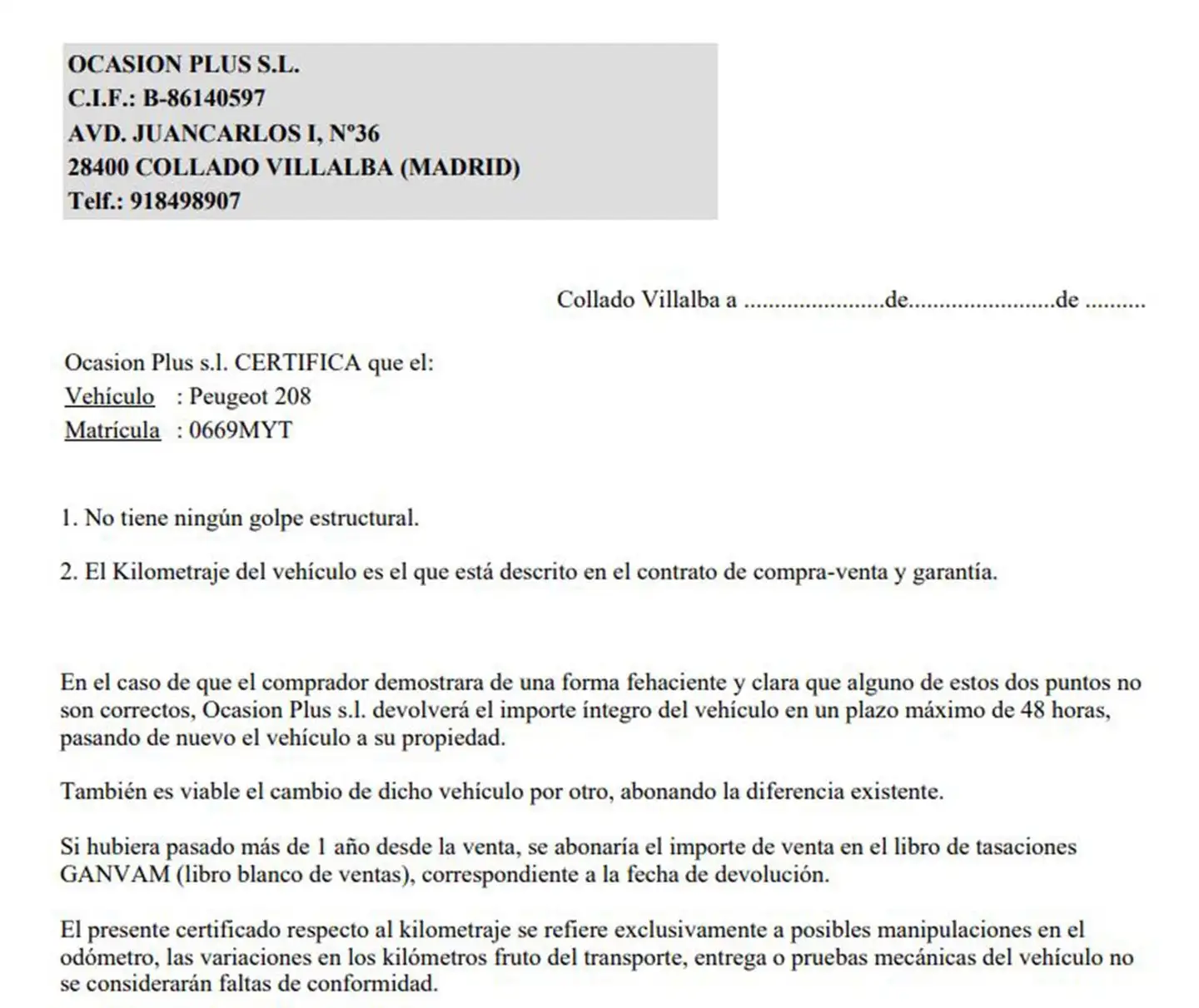 Certificado