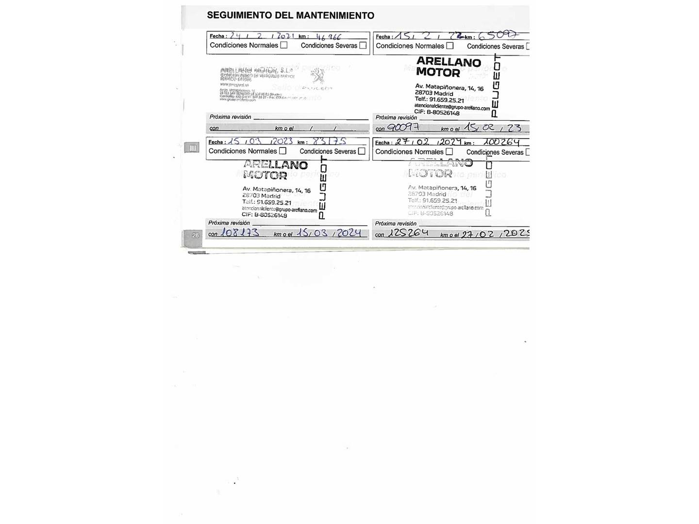 Foto del mantenimiento del Peugeot 5008 Peugeot 5008 PureTech 130 GT Line (130 CV) 7 plazas