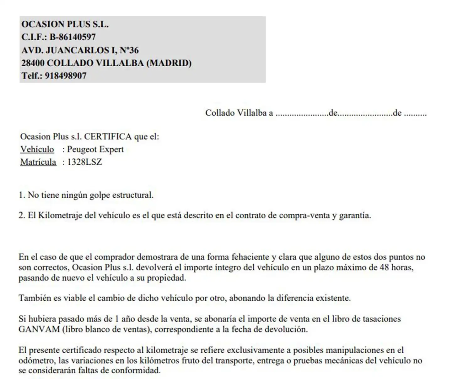 Certificado
