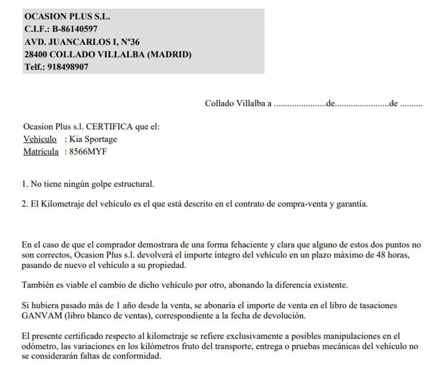 Certificado
