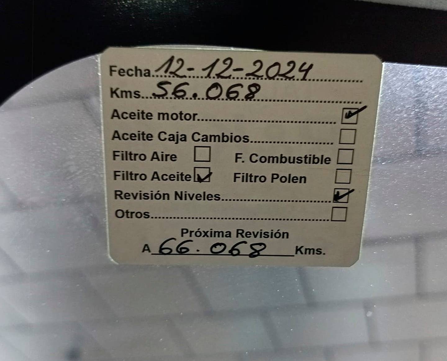 Foto del mantenimiento del Fiat 500L Fiat 500L 1.4 Pop Star (95 CV)