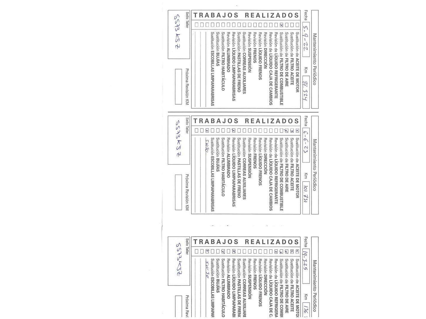 Foto del mantenimiento del Citroën C3 Citroën C3 BlueHDi 75 S&S Feel (75 CV)