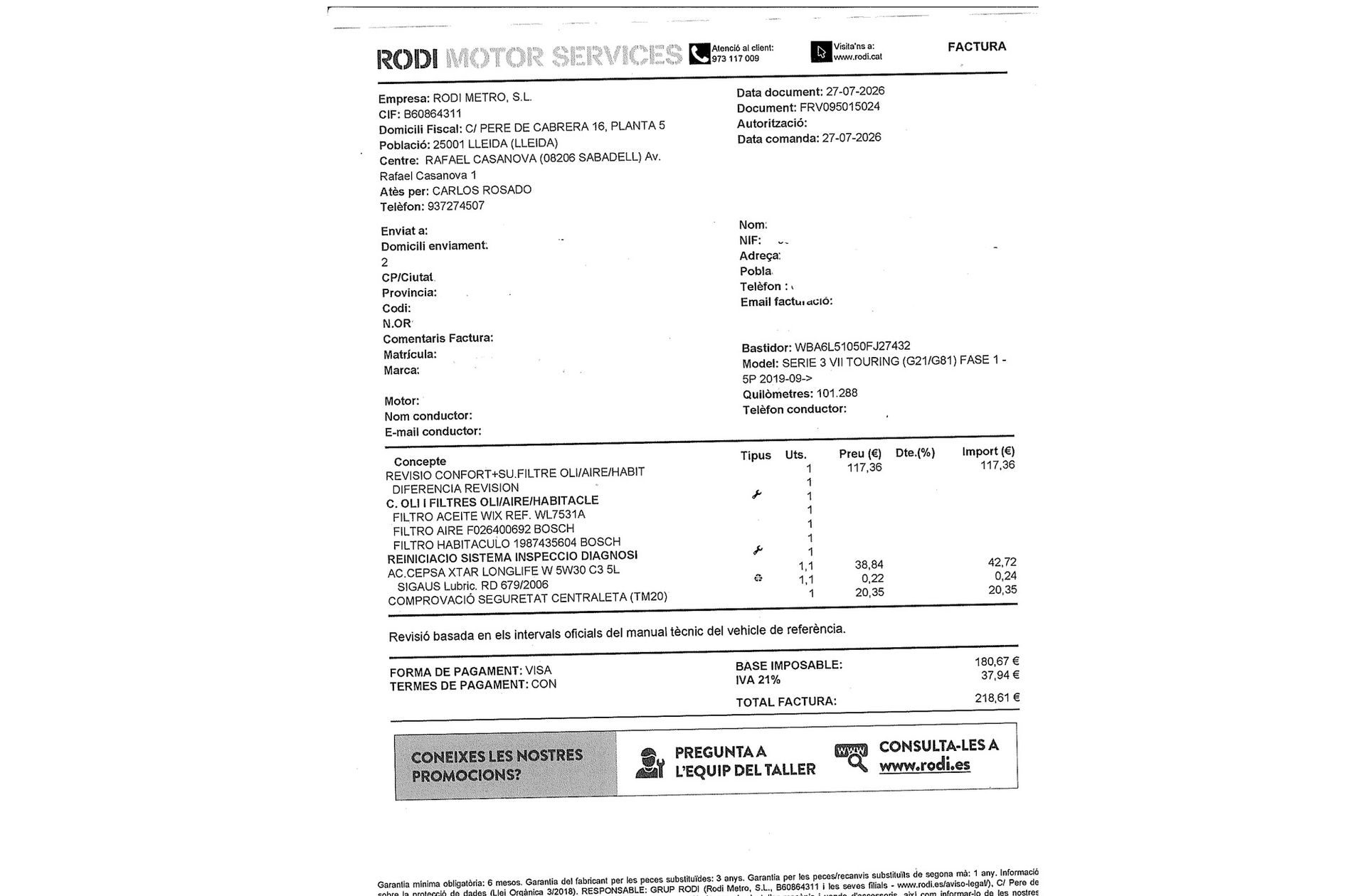 BMW Serie 3 320d Touring Pack M - foto 23