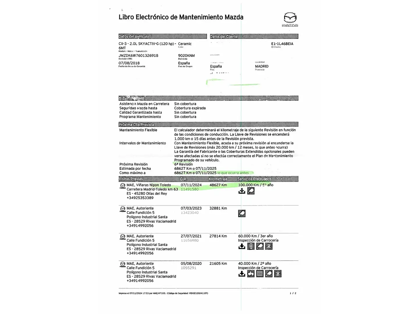 Foto Mazda CX-3 Mazda CX-3 2.0 SKYACTIV GE Senses Edition 2WD (120 CV)