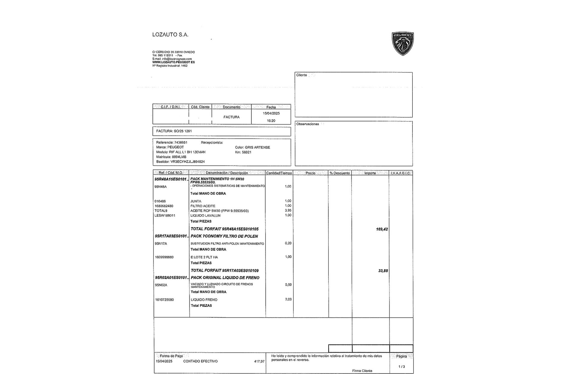 Peugeot Rifter BlueHDi 130 Allure Standard 7 plazas - foto 20