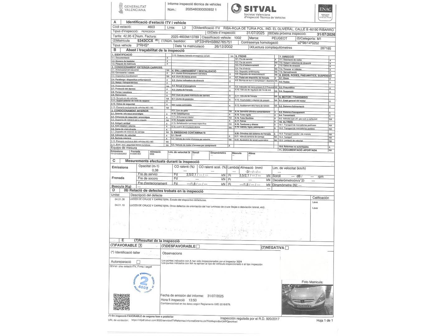 Peugeot 307 SW Peugeot 307 SW 2.0 HDI Pack (110 CV) 7 Plazas de segunda mano