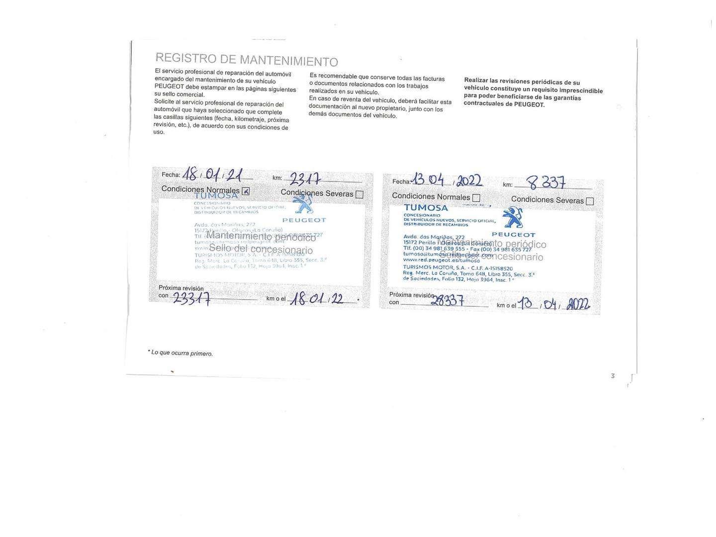 Foto del mantenimiento del Peugeot 2008 Peugeot 2008 PureTech 155 S&S GT EAT8 (155 CV)