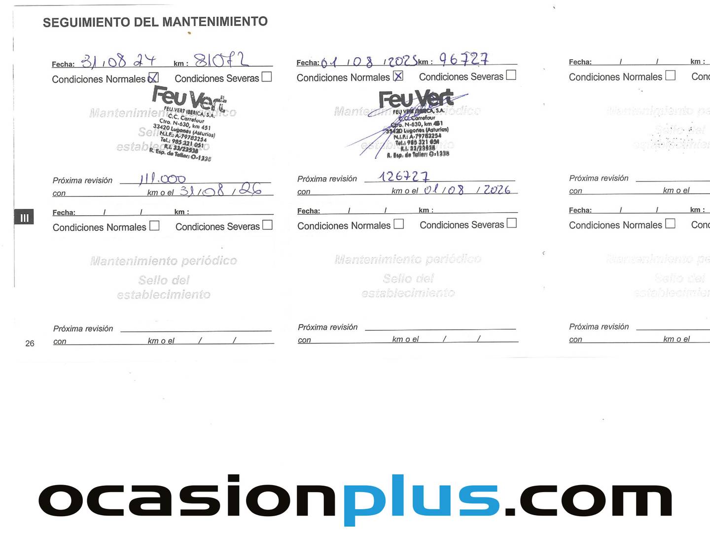 Foto del mantenimiento del DS DS 5 DS DS5 THP 165 S&S Desire EAT6 (165 CV)