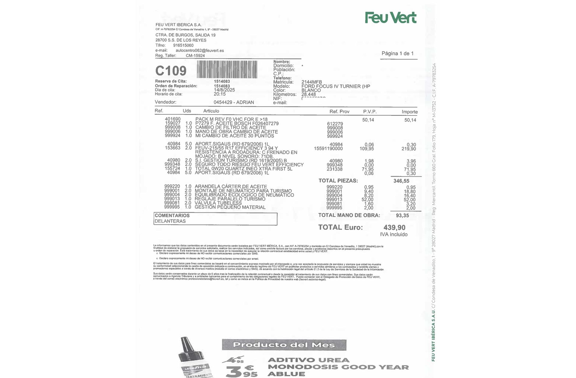 Ford Focus SportBreak 1.0 EcoBoost MHEV Active - foto 11