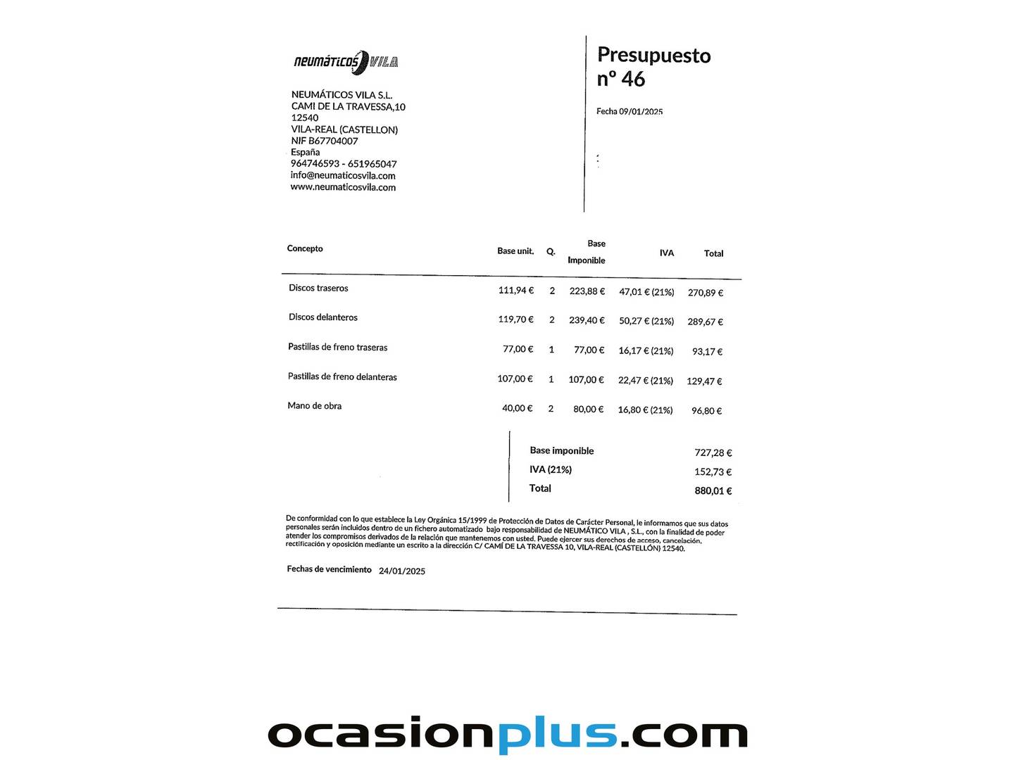 Foto del mantenimiento del KIA Sportage Kia Sportage 1.6 GDi Concept 4x2 (132 CV)