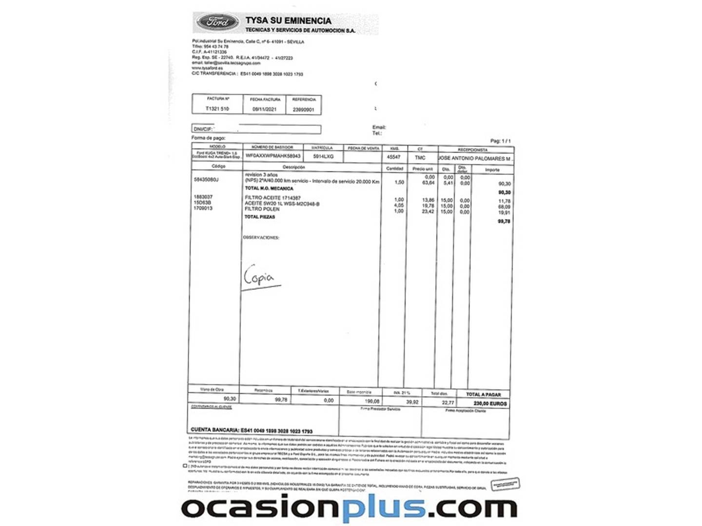 Foto Ford Kuga Ford Kuga 1.5 EcoBoost S&S Trend 4x2 (150 CV)