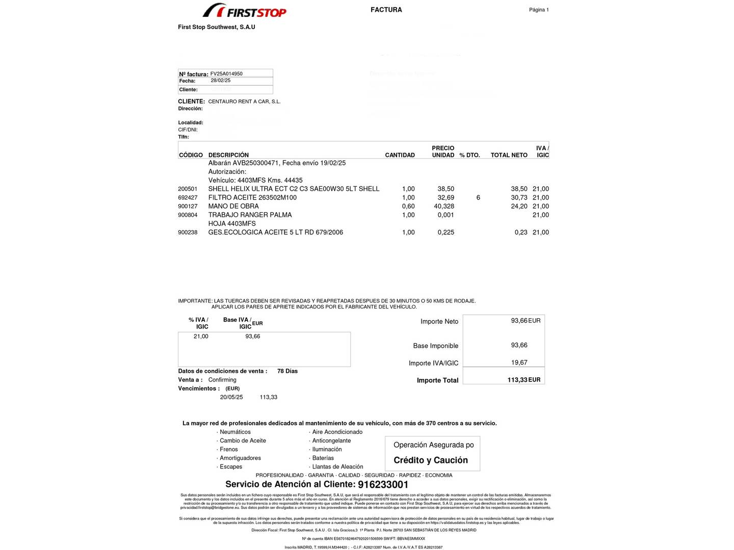 Foto del mantenimiento del Hyundai Tucson Hyundai Tucson 1.6 TGDI Maxx (150 CV)