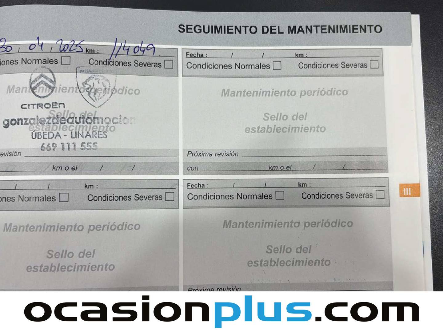 Foto del mantenimiento del Peugeot 3008 Peugeot 3008 PureTech 130 S&S Active (130 CV)