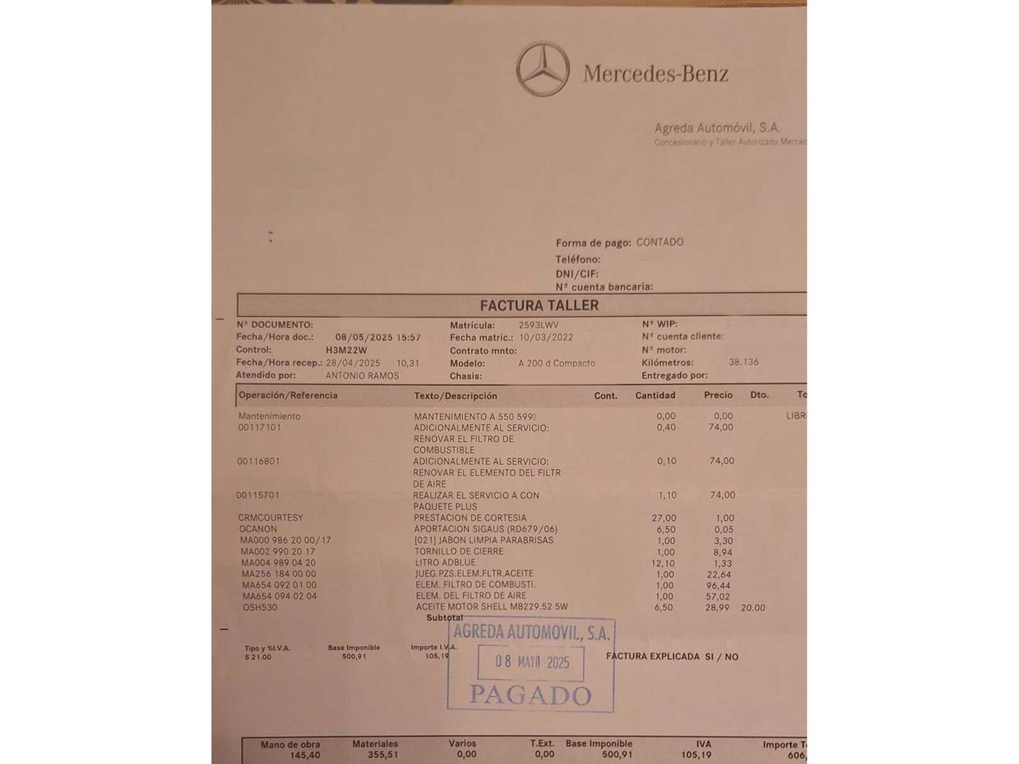 Foto Mercedes Clase A Mercedes-Benz Clase A 200 d (150 CV) Pack AMG